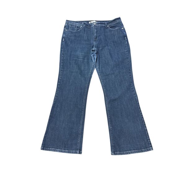 Levis 515 Jeans Womens 32x30 Blue Red Tab Denim Dark Wash Bootcut Denim - Picture 2 of 9